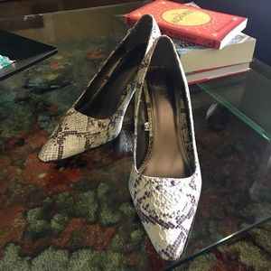 Classy pointed toe snake pattern Merona Heels 👠